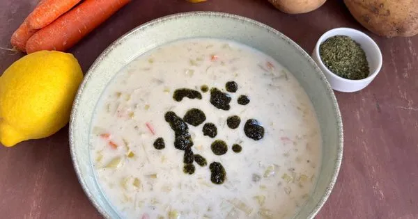 Terbiyeli pırasa çorbası